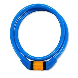 Crazy Safety Lucchetto da Bici per Bambini | Catena per Bici Resistente alle Intemperie | Lucchetto a Combinazione Facile da Usare | Cavo Antifurto Bici per Bambini | Accessori Bici (Blu)