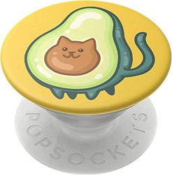 PopSockets PopGrip - Soporte y Agarre para Teléfonos Móviles y Tabletas con un Top Intercambiable - Avocato