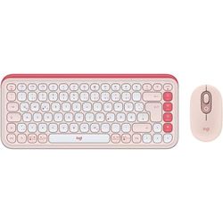 Logitech POP ICON COMBO, Bluetooth-toetsenbord-muisset, comfortabel typen, programmeerbare toetsen, stille klikken, Easy-Switch voor maximaal 3 apparaten, Duitse QWERTZ-lay-out - roze