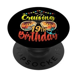 Crociera 19° compleanno nave da crociera PopSockets PopGrip Intercambiabile