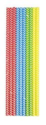 Folat Pailles en papier zigzag multicolores, 20666, Taille Unique
