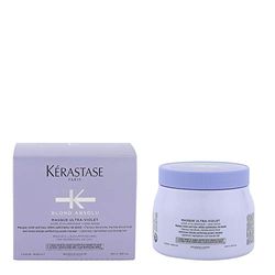 Kérastase Blond Absolu Masque Ultra-violet pour Cheveux Décolorés/Méchés, 500 ml, 1 Unité