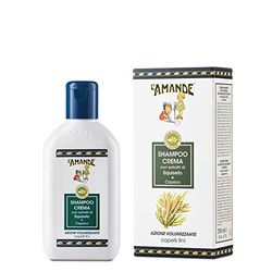 L'AMANDE - Volumizing Shampoo for Fine Hair with Vitamin E and Sweet Almond Oil, Gentle and Moisturizing Shampoo for Men and Women, Dry Hair Replenishing Cream – Horsetail and Capsicum 200 ml