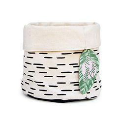 Good Design Works - Coprivaso in cotone, 18 x 17 x 18 cm, colore: Panna