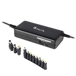 NGS BAN - Universele Handmatige Oplader met een Vermogen van 90 W voor Laptops, Oplader met 11 Adapters die Compatibel Zijn met HP, Dell, Asus, Lenovo en Hacer