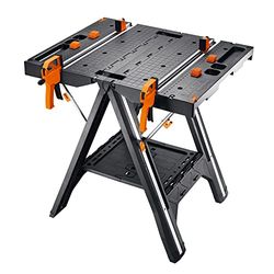 Worx WX051 Pegasus - Foldable Work Table (787 mm x 635 mm x 812 mm), Black