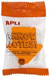 APLI 16276 — Sticky Notes Arrow 70 x 70 mm Pad van 200 vellen 4 verschillende fluorescerende kleuren