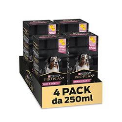 Purina Pro Plan Supplements Cane Skin&Coat+ 4 Confezioni da 250 ml