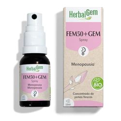 HERBALGEM - Fem50+Gem Bio - Reduce las molestias de la menopausia Complejo Yemoterapia Concentrado - 15ml
