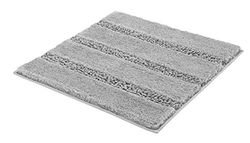 Kleine Wolke Tappeto Bagno Monrovia, Poliestere, Grigio, 60 x 60 x 2.5 cm