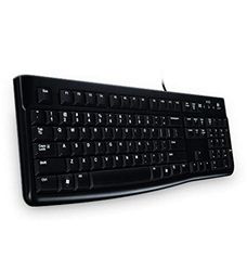 Logitech K120 Tastiera Cablata, Layout Greco Qwerty, Nero