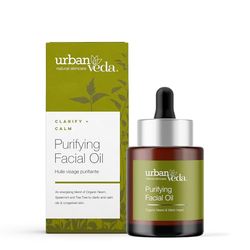 Urban Veda Purifying Facial Oil | Award-winning | Natural Face oil with bio oil | For acne scar treatment | Witch hazel & Neem Oil | Teenage and Adult Acne | Vegan| Face Care | Vitamin E Oil | 30 ML