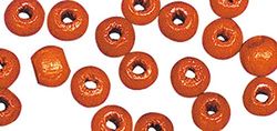 RAYHER HOBBY träpärlor 6 mm 6 mm 34 orange 115 st