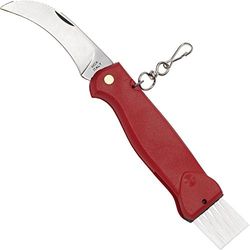 Haller 70769 Couteau à champignon avec manche rouge Argent