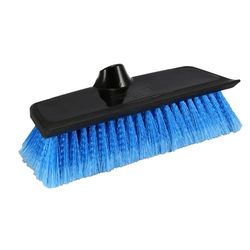 Unger Brosse souple professionnelle Hydropower 25,4 cm bi-niveau avec raclette – Compatible avec poteaux à débit d'eau, patio, fenêtres, revêtement