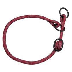 JACK AND VANILLA, Collare per Cane, Modello Luminous Dots, Colore Rosso, Misura 8 mm x 35-40 cm