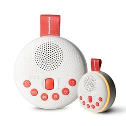 SlumberPod SlumberCalm Portable Sound and White Noise Machine for Babies and Kids, Baby Sleep Soother, White Noise, Shhh Mode, Nature Sounds, Night Light, Rechargeable, Fits in SlumberPod’s Pocket.