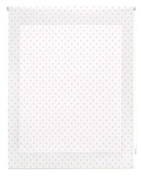 Blindecor Estore de enrolar em tecido, branco com manchas rosa, 160 x 250 cm