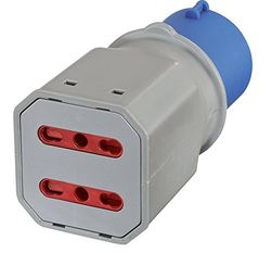 Electraline 80956 voeding meervoudige socket, grijs