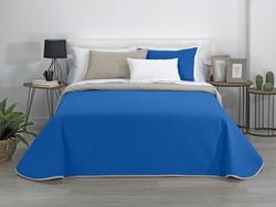Estoralis | AVA | Omkeerbaar -Boutí-dekbed | Voor alle seizoenen | Kleur - grijs/blauw | Voor 180 cm bed. (270 x 270 cm. Ancho x Alto) | Dekbedovertrek met quilten