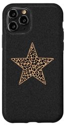 Black Denim Cheetah Print Spots Stars Leopard Cute Girls Case for iPhone 11 Pro