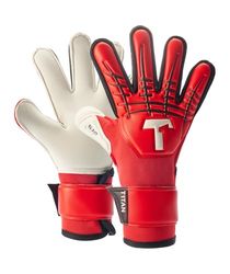 T1TAN Red Beast Junior 3.0 - Guantes de Portero para niños - Sin protección para los Dedos - Guantes de fútbol para niños - Los Profesionales del Futuro - Tallas 4