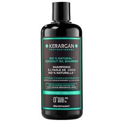 Kerargan - Shampoing Hydratant à l'Huile de Coco Pour Cheveux Déshydratés et Abîmés - Nettoyage Doux et Hydratation - Sans sulfate, OGM, silicone, et huile minérale - 500ml