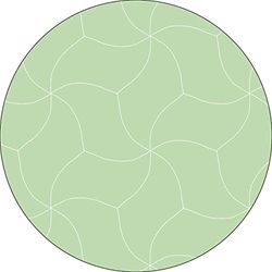 Bonateks, Round Digital Printed Mouse Pad, Non-Slip Base, for Office and Home, Diameter:22cm