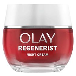 Olay Regenerist Crema Facial de Noche. Hidratante Antiarrugas y Reafirmante Activa con Niacinamida Antienvejecimiento y Péptidos. Reafirma, Restaura e Hidrata. Sin Perfume. 50 ml