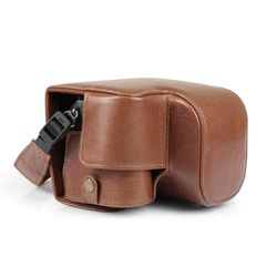 MegaGear Genuine Leather Camera Case for Sony Alpha a6700 (16-50mm) - Stylish and Protective (Brown)