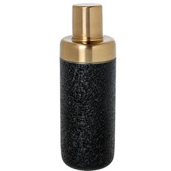 COCTELERA 550ML ACERO INOX. ORO MATE, CUBIERTA NEGRA_°7,5X23CM