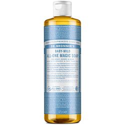 Dr. Bronner - 18-in-1 du Chanvre Un-Scented Bébé Doux Pure-Castille Savon Liquide de ', Bouteille de 16 onces