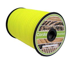 CORDAMARKET 8 mm elastiek, volwassenen, uniseks, fluorgeel, 50 m