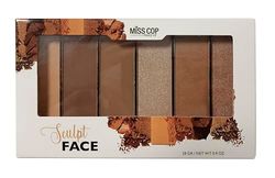 MISS COP - Palette sculpt face - couleur nude claire et foncée – Trace et délimite le visage - Contouring - 28gr