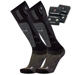 Therm-ic PowerSocks Set Heat Uni + S-Pack 1200 verwarmde sokken + batterij Spack, zwart, 35-38 (S)