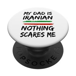 Mi Papá Es Iraní Nada Me Asusta PopSockets PopGrip Intercambiable