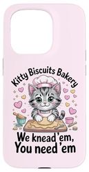 Kitty Biscuits We Knead Em You Need Em Cat Baking Lover Case for iPhone 15 Pro