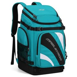 Maelstrom Skischoentas, grote reistas voor skischoenen voor dames en heren, waterdichte snowboardlaarsrugzak voor reiswinkels, uitrusting inclusief skihelm, bril, handschoenen, ski's, snowboard en