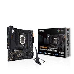 ASUS TUF GAMING B660M-PLUS WIFI D4 – Carte mère gaming Intel B660 LGA 1700 mATX (10+1 phases d’alimentation DrMOS, Intel WiFi 6, PCIe 5.0, 2 x PCIe 4.0 M.2, Aura Sync RGB)