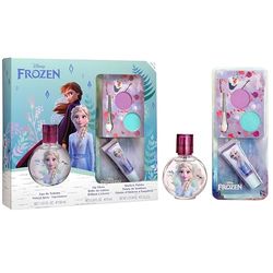 Coffret cadeau La Reine des Neiges - Eau de toilette 30 ml - Gloss à lèvres - Palette de fards à paupières - Jouet pour fille