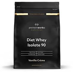 Diet Whey Isolate 90 (Isolat De Whey) | Faible Teneur en Graisses | Shake Ultra Pur | Favorise la Perte de Poids | THE PROTEIN WORKS | Crème Vanillée | 2kg