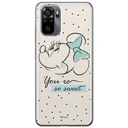 ERT GROUP mobiltelefonfodral för Xiaomi REDMI NOTE 10/ 10S originalt och officiellt licensierat Disney mönster Minnie 042 anpassad till formen på mobiltelefonen, fodral tillverkad av TPU-plast