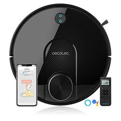 Cecotec Robot Aspirador y Friegasuelos Conga Serie 3690 Absolute. 2700 Pa, Gestión y Edición de Habitaciones, App con hasta 5 Mapas, Aspira, Barre, Friega y Pasa la Mopa, Alexa y Google Home
