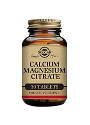 Solgar Calcium Magnesium Citrate Tablets - Pack of 50 - Supports Muscle and Nervous System - For Energy Release and Reduces Tiredness - Vegan, Gluten Free and Kosher
