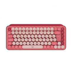 Logitech POP Keys Draadloos mechanisch toetsenbord met aanpasbare emoji-toetsen, compact design, bluetooth- of USB-connectiviteit, ondersteuning voor meerdere apparaten en OS - Heartbreak