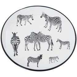 Alexandra House Living Zebra keramisk bordsskiva 9 x 32 x 33 cm