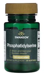Swanson - Phosphatidylserine, 100 mg | Soutien des fonctions cognitives et de la santé cérébrale - 100 mg, 30 capsules
