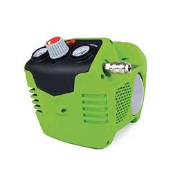 Greenworks Tools G24AC Compresor de Batería Inalámbrico e Inflador de Neumáticos, 8 bar, 40L/min 240W SIN Batería de 24V y Cargador Rápido