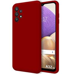Tumundosmartphone Ultra mjukt flytande silikonfodral för Samsung Galaxy A32 5G röd färg