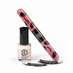 Jolly Dim Makeup Makeup Set 2 - Matte & Gloss Lip Duo Dirty Pink 2. Eyelashes Daily. Nail Polish Crepe 2